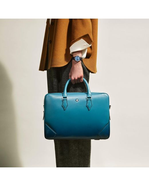 Portadocumenti Meisterstück di Montblanc in Blue da Uomo
