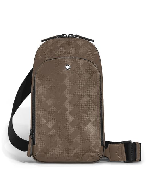 Borsa a tracolla di Montblanc in Brown