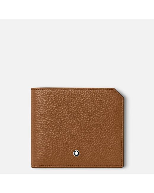 Montblanc Brown Soft Grain Wallet 8cc - Credit Card Wallets for men