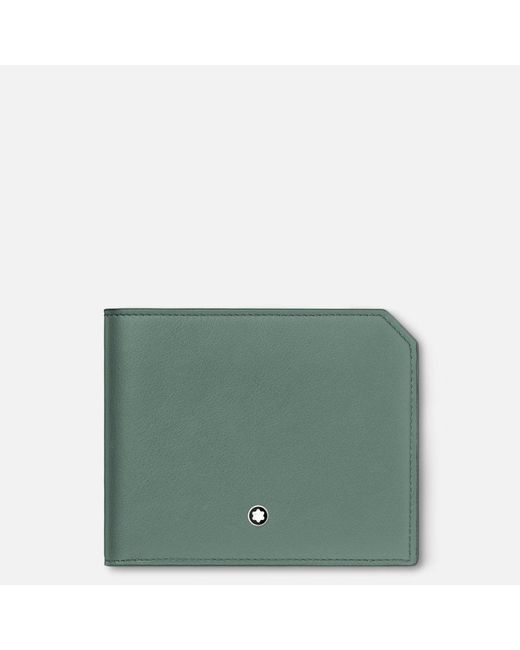Montblanc Green Soft Wallet 4cc With Coin Case
