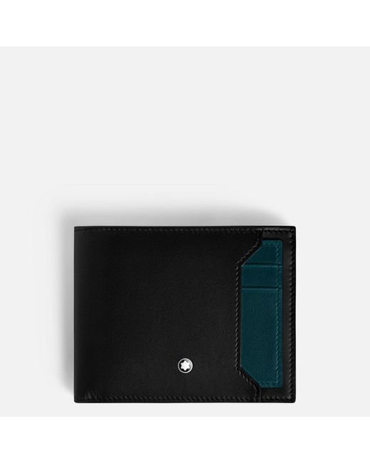 Montblanc Black Soft Wallet With Removable Card Holder 6cc