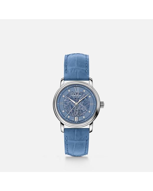 Montblanc Blue Tradition Automatic Date 32 Mm - Wrist Watches
