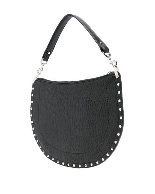 Isabel Marant Black Oskan Soft Zip Shoulder Bag