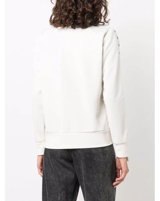 Golden Goose Deluxe Brand White Star-Print Zip-Up Sweatshirt