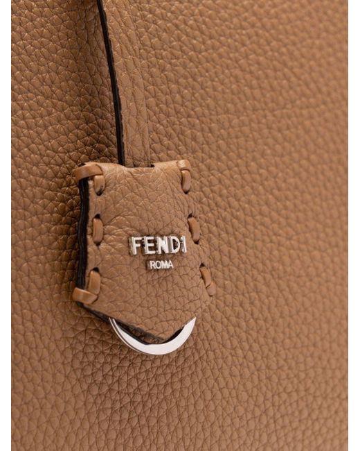 Fendi Brown By The Way Selleria Large Handbag