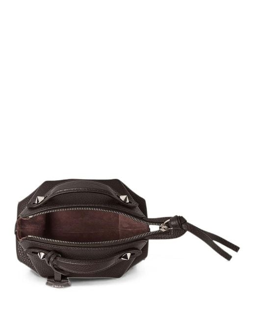Fendi Brown By The Way Soft Mini In Ebony Leather