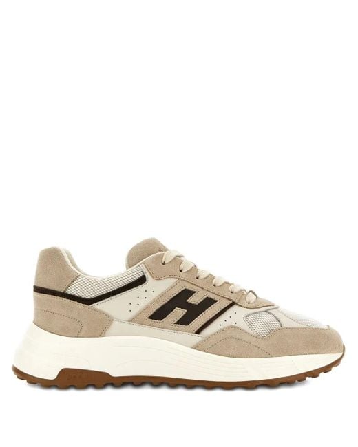 Hogan White Hyperlight Leather Sneakers for men