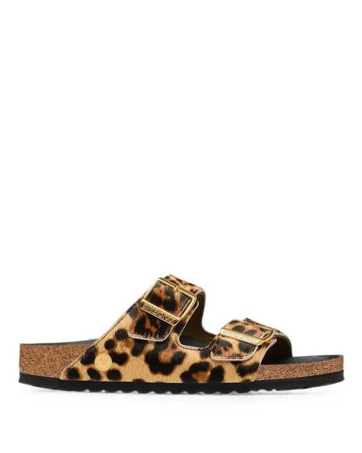 Birkenstock Brown Arizona Fur Hex Fur Sandals