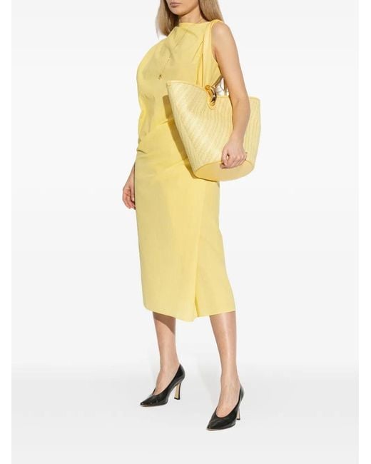 Jacquemus Yellow The Drap Dress