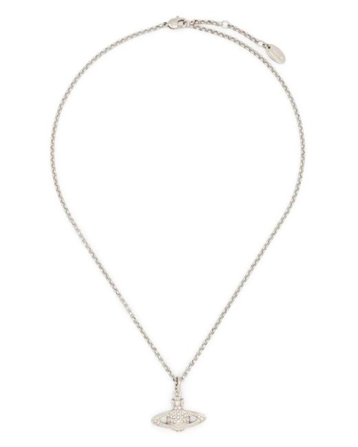 Vivienne Westwood White Mini Bas Relief Necklace Accessories