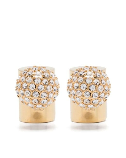 Jacquemus Metallic Les Boucles Perlina Stud Earrings