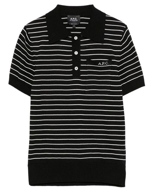 A.P.C. Black Polo Aline