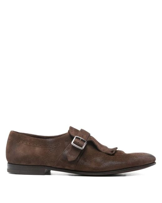 Church's Brown Oxford Shoes With Buckle for men