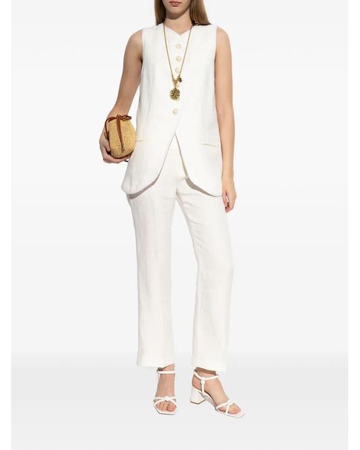 Etro White Sleeveless Vest