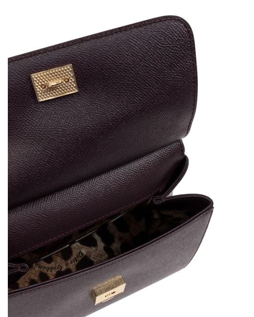 Dolce & Gabbana Purple Small Hand Bag Sicily