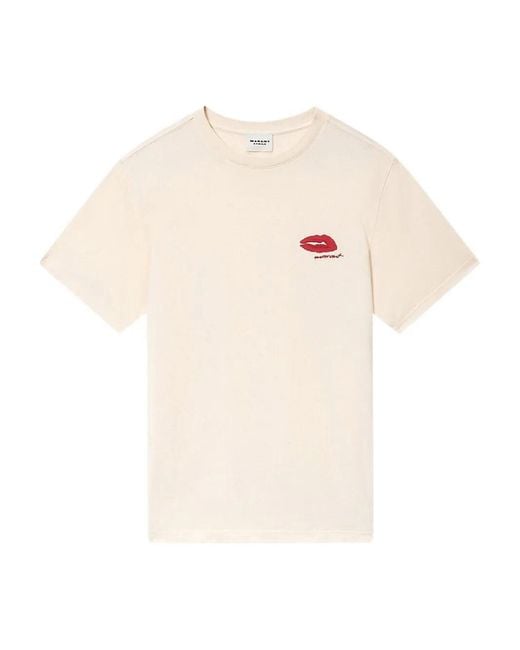 Isabel Marant White Zewel Cotton T-Shirt