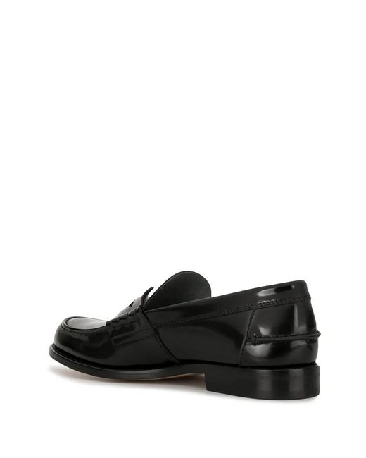 Tod's Black Patent Leather Loafers for men