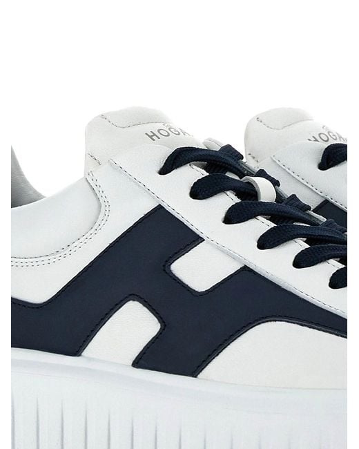 Hogan Blue Sneakers H-Stripes for men
