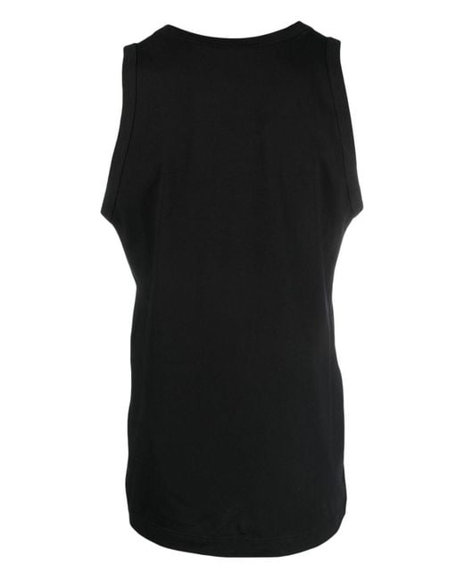 Dolce & Gabbana Black Logo Cotton-Blend Top for men