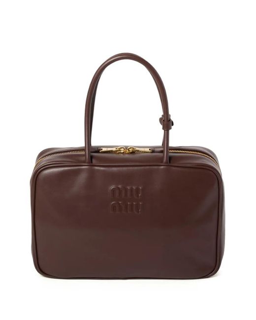 Miu Miu Brown Large Beau Bag
