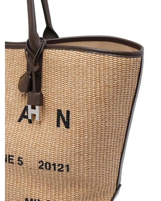 Hogan Natural Medium Rafia Tote