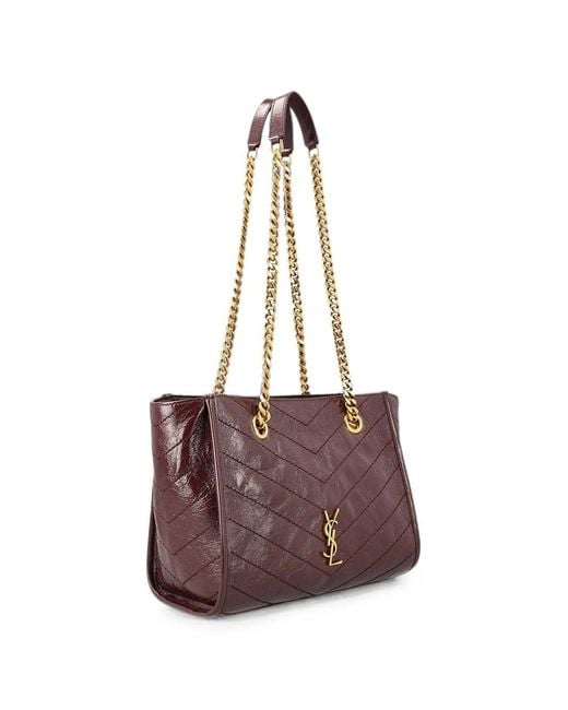 Saint Laurent Purple Niki Small Shopping