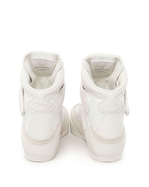 Chloé White Chloã Kick High-Top Sneakers