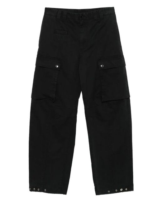 Dolce & Gabbana Black Cotton Cargo Trousers for men