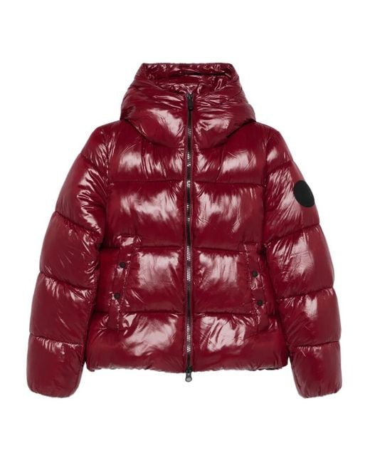 Save The Duck Red Biddy Hooded Down Jacket