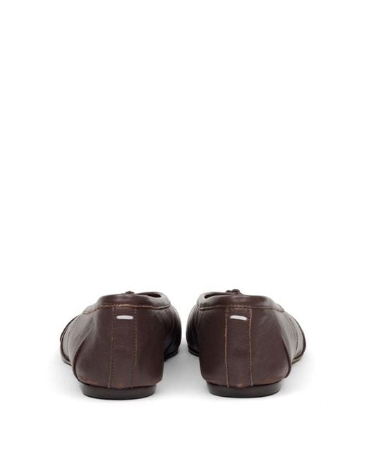 Maison Margiela Brown Tabi Ballet Flats