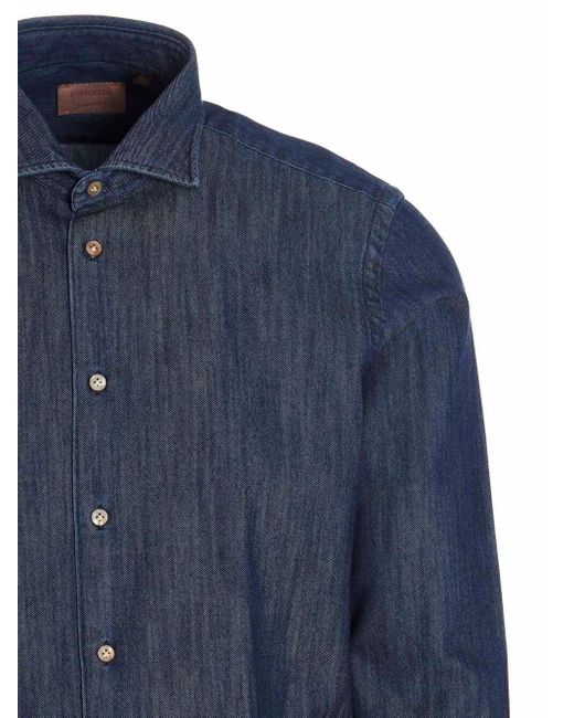 Camicia di Borriello in Blue da Uomo