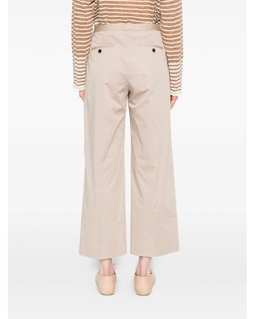 Cellar Door Natural Angel Pressed-crease Cotton Trousers