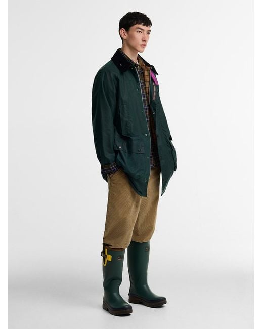 Barbour Green Paul Smith Loves Giacca Cerata "Gamefair" for men