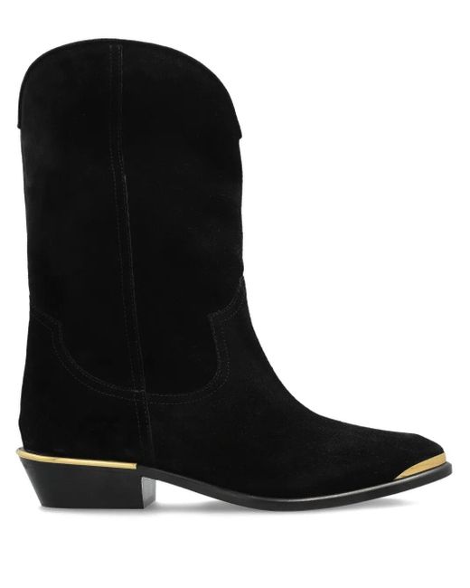 Isabel Marant Black Suede Ankle Boots 'Elbana'