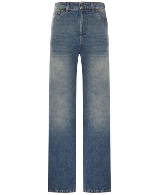Miu Miu Blue Five-Pocket Denim Jeans
