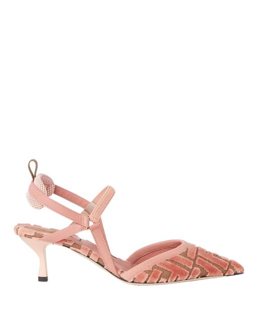 Fendi Pink Hummingbird Lite Slingbacks