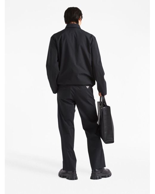 Prada Black Tecno Stretch Trousers for men