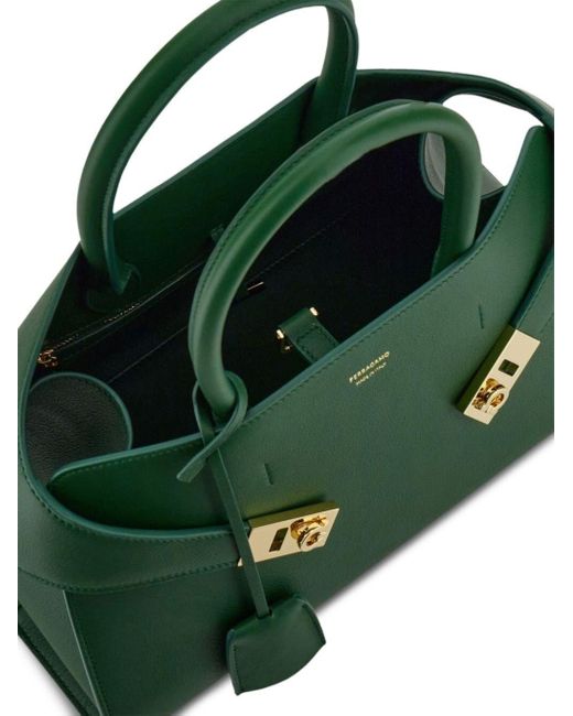 Ferragamo Green Hug Hand Bags