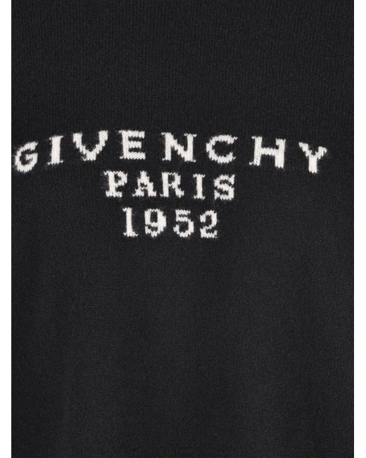 Givenchy Black Logo Intarsia Knit Jumper