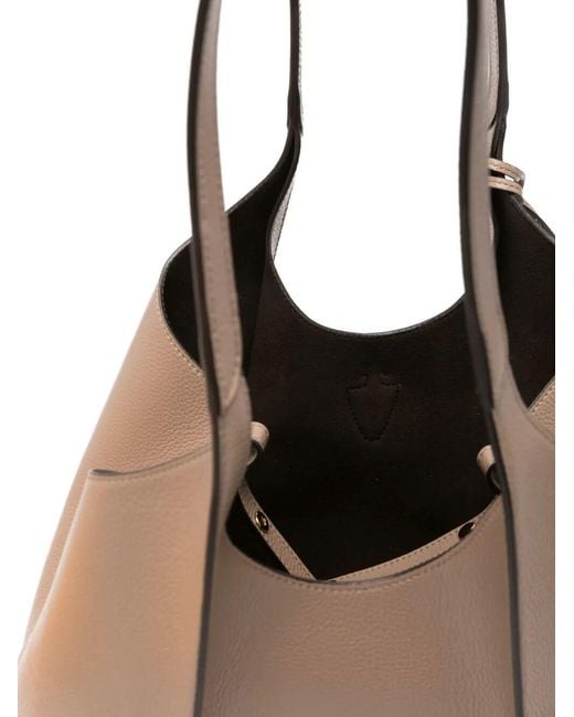 Tod's Brown T Timeless Small Leather Shopping Bag