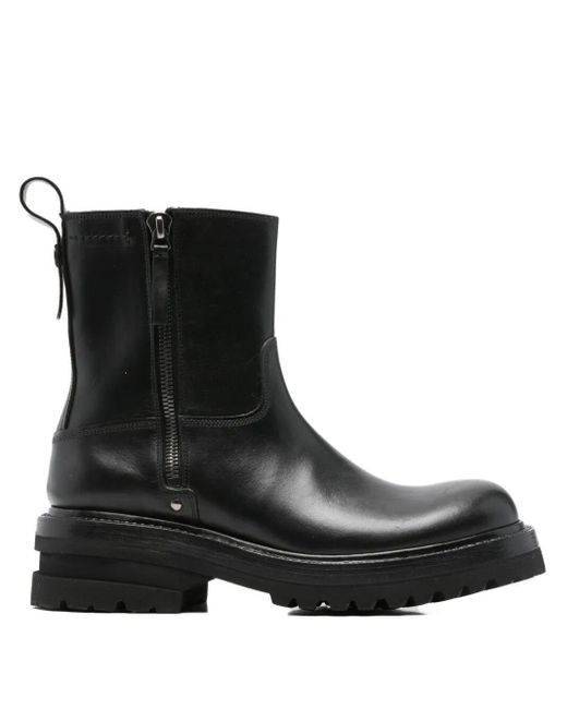 Premiata Black Leather Boots for men
