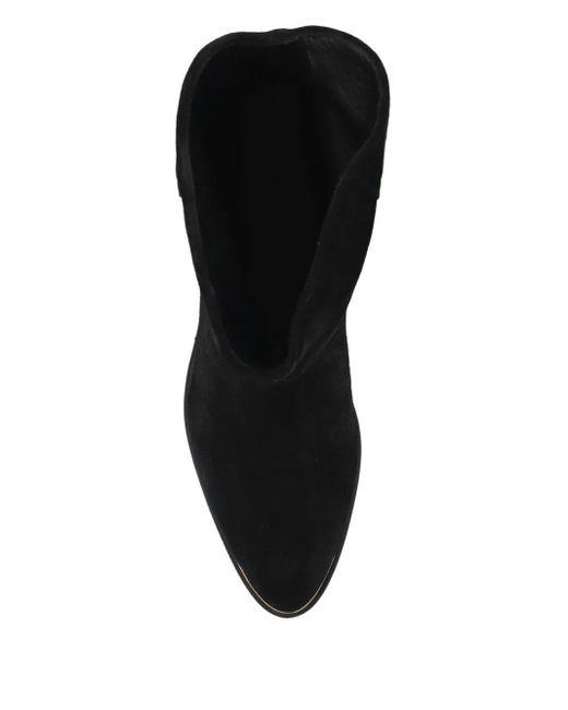 Isabel Marant Black Suede Ankle Boots 'Elbana'