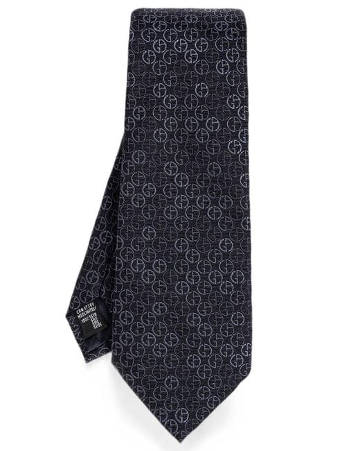 Giorgio Armani Blue Silk Tie for men
