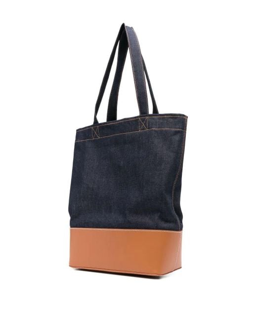A.P.C. Blue Tote Axel Bags