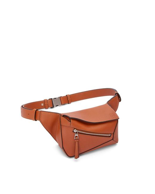Loewe Brown Mini Puzzle Belt Bag for men