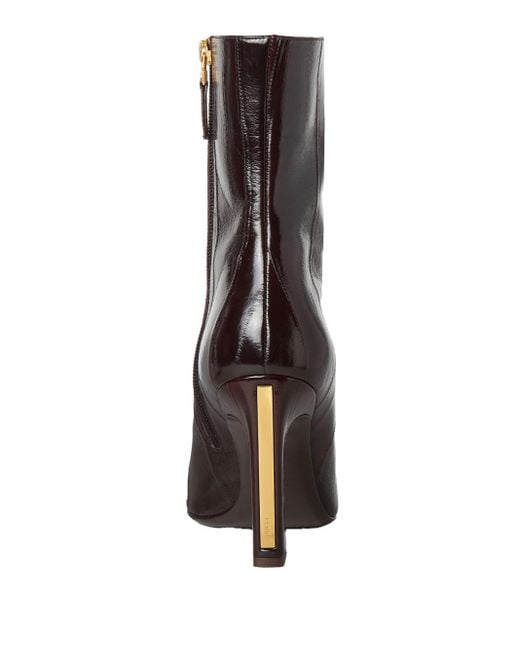 Fendi Brown Arco' Heeled Ankle Boots