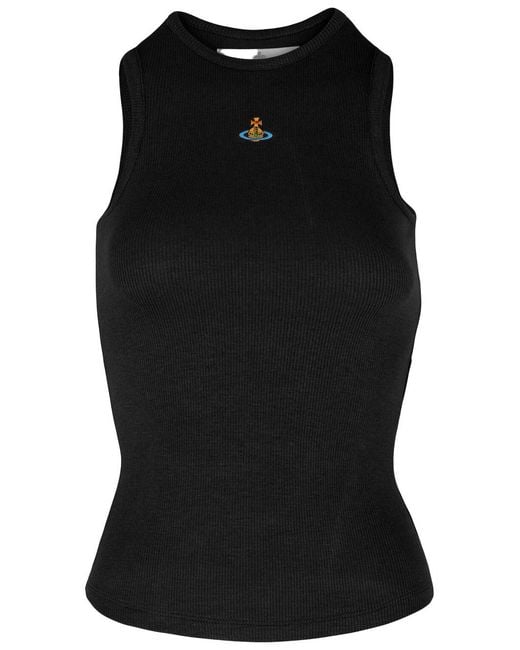 Vivienne Westwood Black 90s Ribbed Tank Top