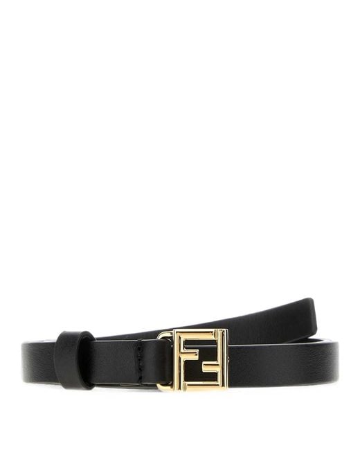 Fendi White Ff Belt