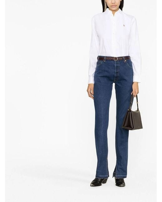 Polo Ralph Lauren White Oxford Slim Fit Shirt