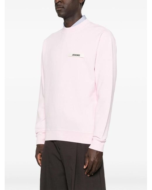 Jacquemus Pink Le Sweatshirt Gros Grain for men